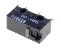 d2f-01 Omron Pin Plunger Micro Switch, PCB Terminal, 100 mA @ 30 V dc, SPDT, IP40