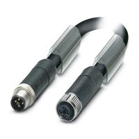 1408807 Phoenix Contact Male 4 way M12 to 4 way M12 Sensor Actuator Cable, 0.6 m