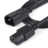 pxt1001m StarTech.com Straight IEC C13 Socket to Straight IEC C14 Plug Power Cord, 1m