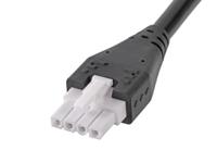 217159-0410 Molex 4 Way Female Mini-Fit Jr. Unterminated Wire to Board Cable, 1m