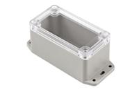 rp1045bfc Hammond RP Series Light Grey ABS General Purpose Enclosure, IP65, Flanged, Clear Lid, 95 x 50 x 50mm