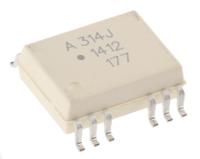 hcpl-314j-000e Broadcom, HCPL-314J-000E DC Input Transistor Output Dual Optocoupler, Surface Mount, 16-Pin SO