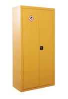 733-4912 RS PRO Yellow Lockable 2 Door Hazardous Substance Cabinet, 1800mm x 900mm x 460mm