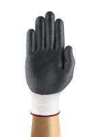 11724100 Ansell 11-724 White Spandex Work Gloves, Size 10, Polyurethane Coating