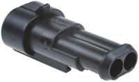 282104-1 TE Connectivity, AMP Superseal 1.5 Male 2 Way for use with Centerline Wire-to-Wire Connector