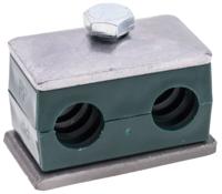 145-9763 RS PRO Double Tube Clamp for 15mm tube
