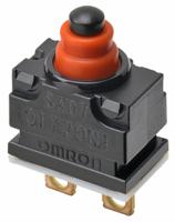d2gw-a03d Omron Pin Plunger Subminiature Micro Switch, Solder Terminal, 1 mA, SPST, IP67