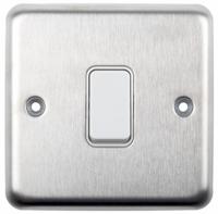 k4671bss MK Electric White Rocker Light Switch, 2 Way, 1 Gang, K4671