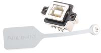 musbd11131 Amphenol Communications Solutions Right Angle, Through Hole, Socket- Single Port Type B USB Connector
