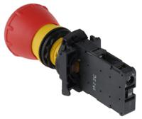 800fp-mt44px01s Allen Bradley 800FP Series Twist Release Emergency Stop Push Button, Panel Mount, 22.5mm Cutout, 1NC