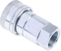 745-4697 RS PRO Steel Female Hydraulic Quick Connect Coupling, BSP 3/4 Female