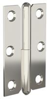 14-7-3400 Pinet Steel Butt Hinge with a Lift-off Pin, Screw Fixing, 80mm x 50mm x 1.5mm
