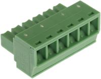 1803617 Phoenix Contact, 3.81mm Pitch, MC 1.5/ 6-ST-3.81, 6 Way, , Pluggable Terminal Block, Plug, Cable Mount, Screw