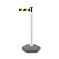885-t-32-d4-365 Tensator Black, White, Yellow Plastic Retractable Barrier, 3.65m, Yellow/Black Tape