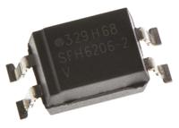 sfh6206-2t Vishay, SFH6206-2T AC Input Transistor Output Optocoupler, Surface Mount, 4-Pin SMD