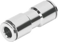 npqm-d-q10-e-p10 Festo NPQM Series Straight Tube-to-Tube Adaptor, Push In 10 mm to Push In 10 mm, Tube-to-Tube Connection Style, 558763