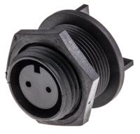 px041302s Bulgin Circular Connector, 2 Contacts, Rear, Miniature Connector, Socket, Female, IP68, Buccaneer 400 Series