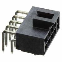 1053141110 Molex 105314 Series Right Angle Through Hole PCB Header, 10 Contact(s), 2.5 mm Pitch, 2 Row, Shrouded