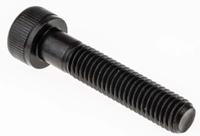 468-0199 RS PRO Black, Self-Colour Steel Hex Socket Cap Screw, DIN 912, M8 x 40mm