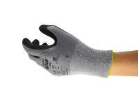 48702100 Ansell 48-702 Grey Nylon Work Gloves, Size 10, Nitrile Foam Coating