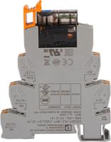 2910524 Phoenix Contact PLC-RPT- 24DC/21-21AU/MS Series Interface Relay, DIN Rail Mount, 24V dc Coil, DPDT, 2-Pole