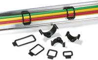 201-20020-r2-pvc-bk HellermannTyton Black PVC retaining clip