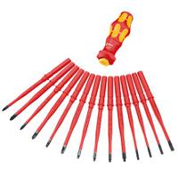 05057481001 Wera Hexagon Insulated Turbo Bit Holder Screwdriver, 9 mm Tip, 125 mm Blade, VDE/1000V, 125 mm Overall