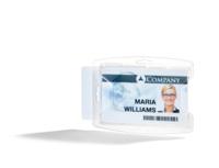 895219 Durable Transparent Polyethylene Name Badge