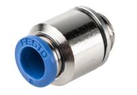 qs-g14-8-i Festo QS Series Straight Threaded Adaptor, G 1/4 Male to Push In 8 mm, Threaded-to-Tube Connection Style, 186110
