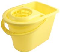 237-1304 15L Plastic Yellow Mop Bucket With Handle
