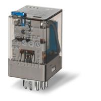 601380240054 Finder Plug-In Mount Relay, 24V ac Coil, 10A Switching Current, 3PDT