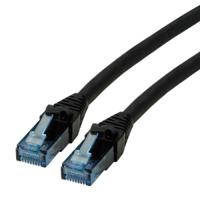 21152758-30 Roline, 15m Cat6a, Black RJ45 to Male RJ45 Male, U/UTP Unshielded, Terminated LSZH Sheath