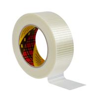 7000035363x18 3M Scotch White Transparent Packing Tape, 50m x 50mm