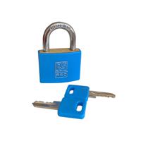 195-8250 RS PRO Key Brass Padlock, Keyed Alike, 6mm Shackle, 40mm Body