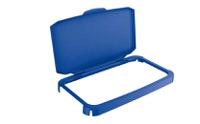 1800500040 Durable 510 x 285 x 73mm Blue Plastic Waste Bin Lid for Durabin, 285mm