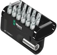 05057424001 Wera Impact Bit Set 12 Pieces, Hexagon, Phillips, Pozidriv, Torx