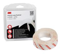 3m-sj352b-white-25mm-x-125m 3M White Hook & Loop Tape, 25mm x 1.25m