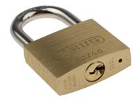 xr0060-40 ABUS Key Weatherproof Brass, Steel Padlock, 6mm Shackle, 40mm Body