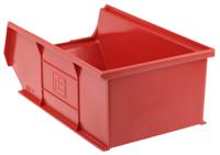 484-4078 RS PRO PP Storage Bin, 350mm x 205mm x 130mm, Red