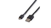 11028760 Roline USB 2.0, Male USB A to Male Micro USB B, 480Mbps, 1m