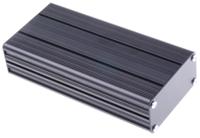 468-6759 RS PRO Black Anodised Aluminium Instrument Case, 165 x 81.4 x 40mm