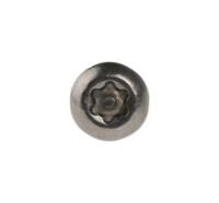 621-2631 RS PRO Plain Button Stainless Steel Tamper Proof Security Screw, M3 x 6mm