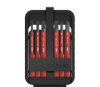 43157 Wiha Electric Bit Set 6 Pieces, Pozidriv, Slotted