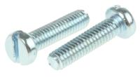 546-6118 RS PRO Slot M2.5  Cheese Head Steel Machine Screws DIN 84 x 10.0mm