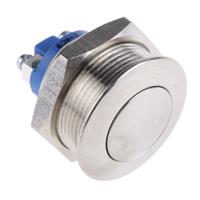 av021003c900 APEM Push Button Switch, Momentary, Panel Mount, 22.2mm Cutout, SPST, 24/48V dc