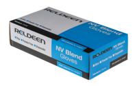 g0701 Reldeen Blue Powder-Free Vinyl Disposable Gloves, Size 7, Small, 100 per Pack