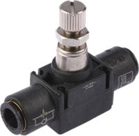 7770-08-00 Legris 7770 Series Tube Flow Regulator, 8mm Tube Inlet Port x 8mm Tube Outlet Port