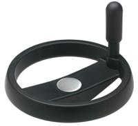 79261-r Elesa Black Polypropylene Hand Wheel, 160mm diameter