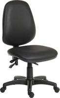 625-802 RS PRO Black Polyurethane Operator Chair, 120kg Weight Capacity