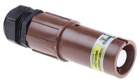nls-1-bn-s120-m40a ITT Cannon, Veam Powerlock Brown Cable Mount Industrial Power Plug, Rated At 400A, 1.0 kV